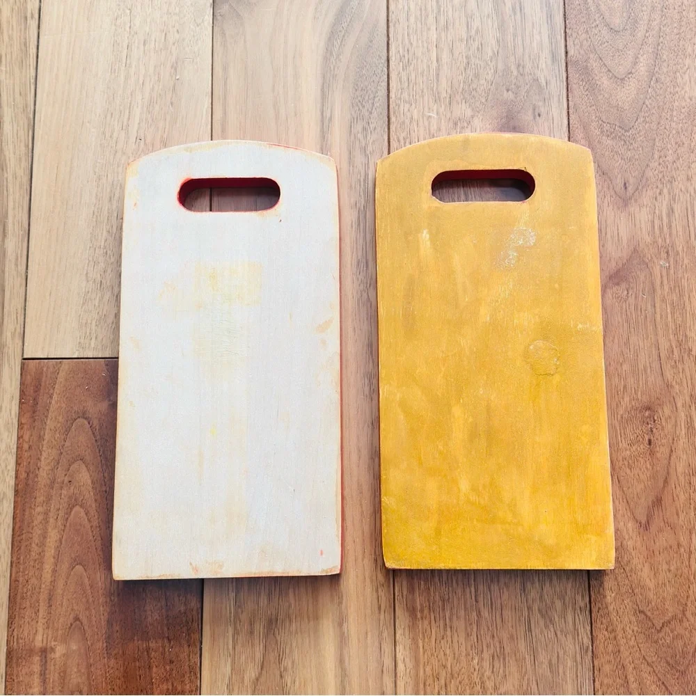 Decorative Cutting Boards Vintage Hand Painted Floral Set of 2